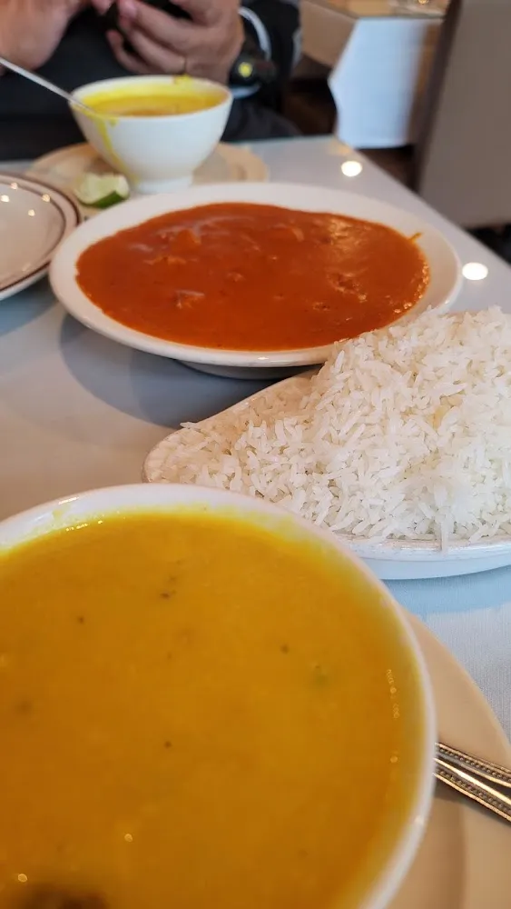 Lamb Curry w Rice and Lentil Soup Yellow